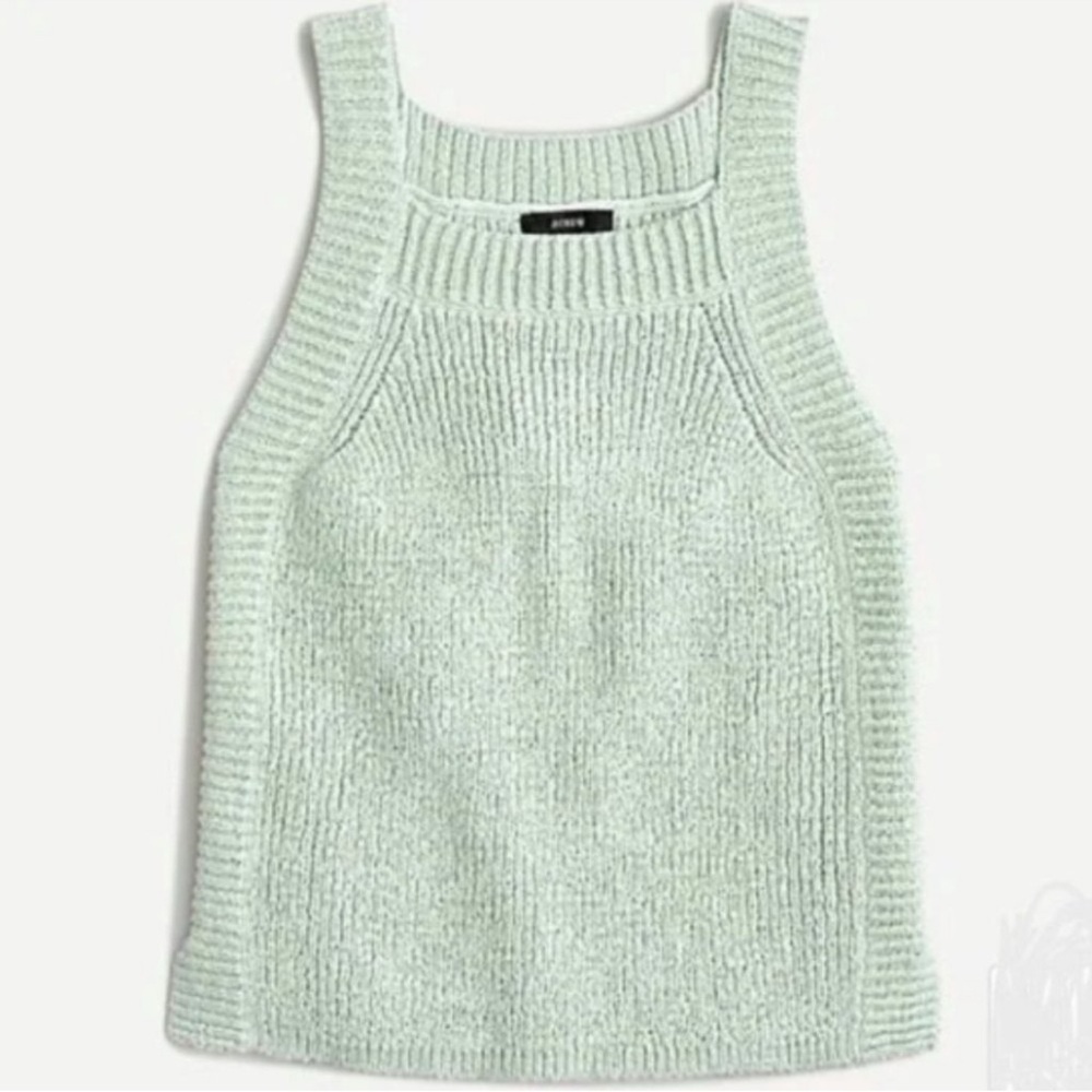 J Crew Women's Knit Tank Top - Light Green